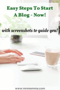 create a blog quickly with screenshots
