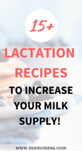 lactation recipes to increase your milk supply