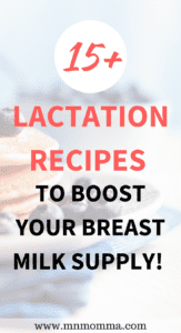 lactation recipes to boost your breast milk supply