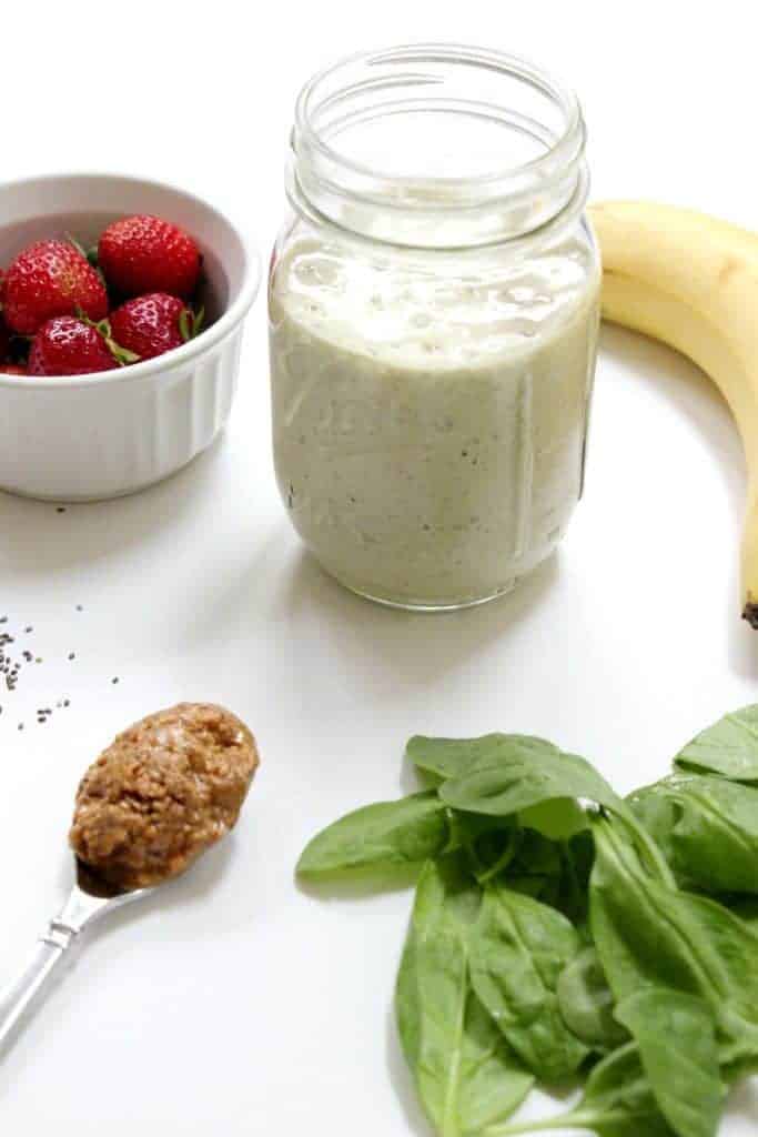 strawberry banana smoothie milk boosting recipe