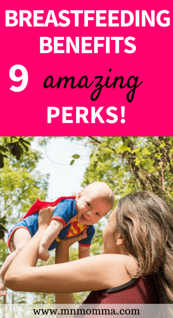 breastfeeding benefits - these 9 amazing perks are so great for you and your baby! benefits of breastfeeding include healthier baby and mom!