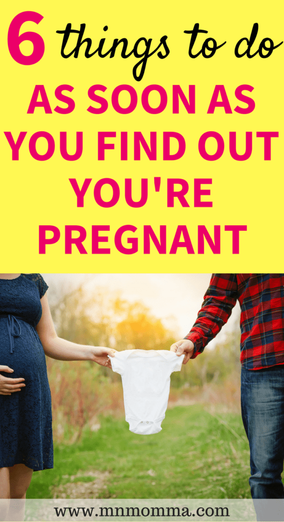 I'm pregnant, now what? 6 things you should do ASAP when you find out you're pregnant!