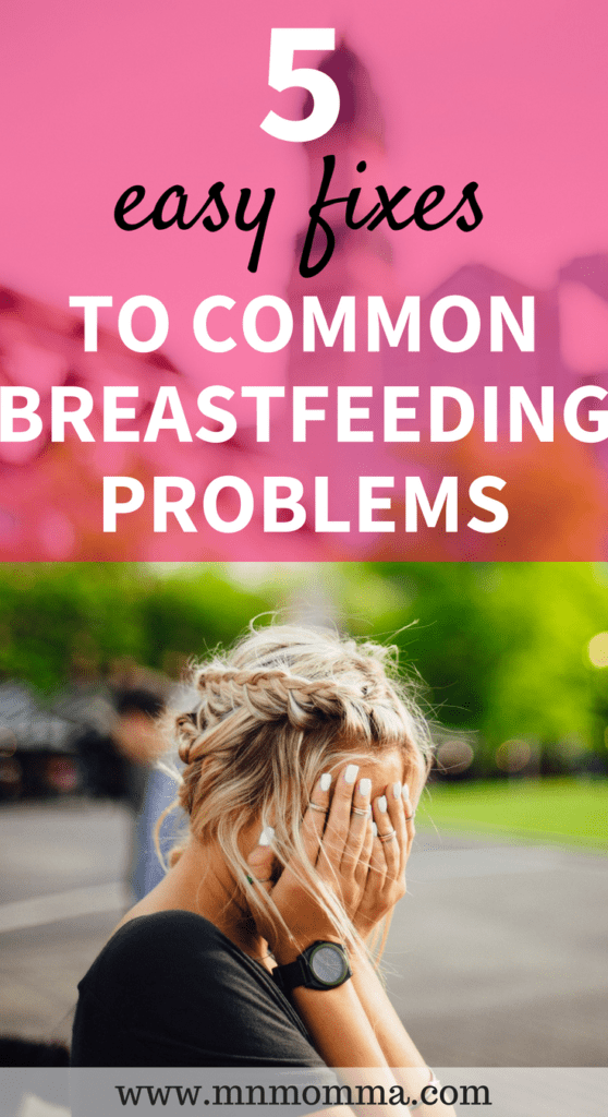 5 easy fixes to common breastfeeding problems! Feel better breastfeeding in no time! Breastfeeding shouldn't hurt, and it doesn't have to!