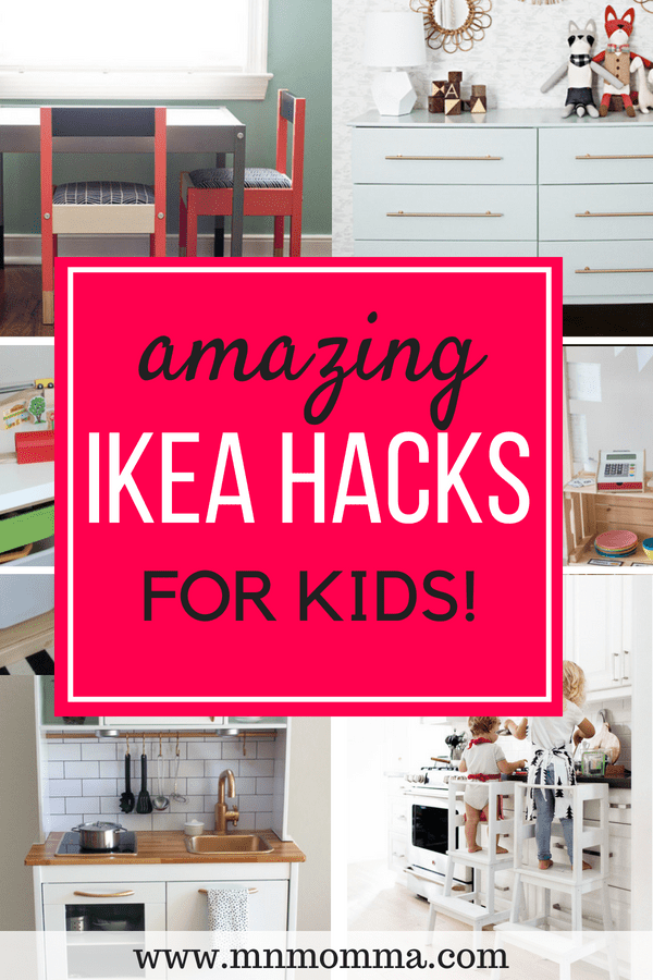 Find the best IKEA hacks for children's rooms and playrooms! DIY ideas for IKEA furniture to make it one of a kind! Update your IKEA furniture on a budget and make your child's room look amazing!