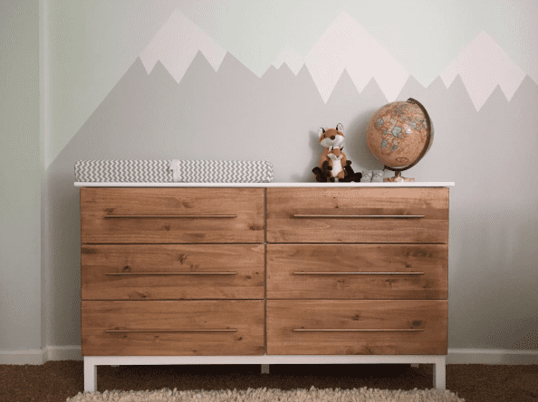 ikea hacks for kids - wood dresser