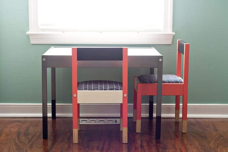 ikea hacks for kids - ikea table and chairs