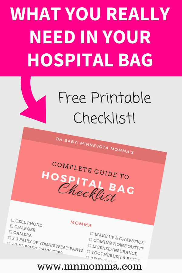 Hospital Bag Checklist for Mom & Baby