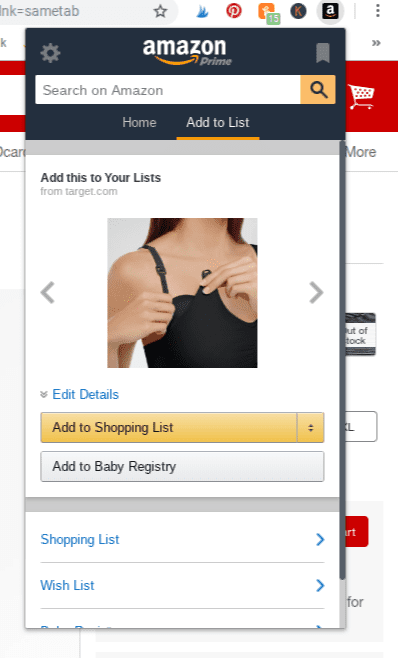 Amazon Baby Registry - Adding Items From Other Sites