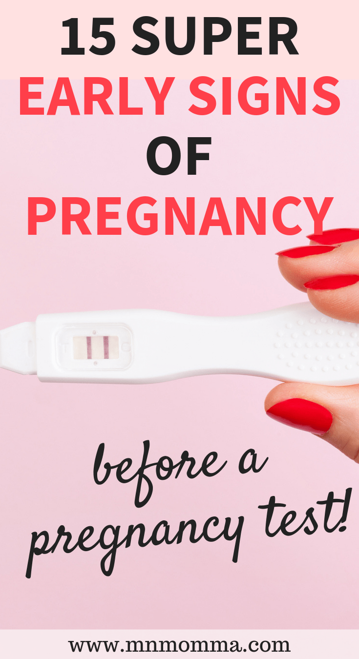 15 Early Signs of Pregnancy You Should Know - Minnesota Momma