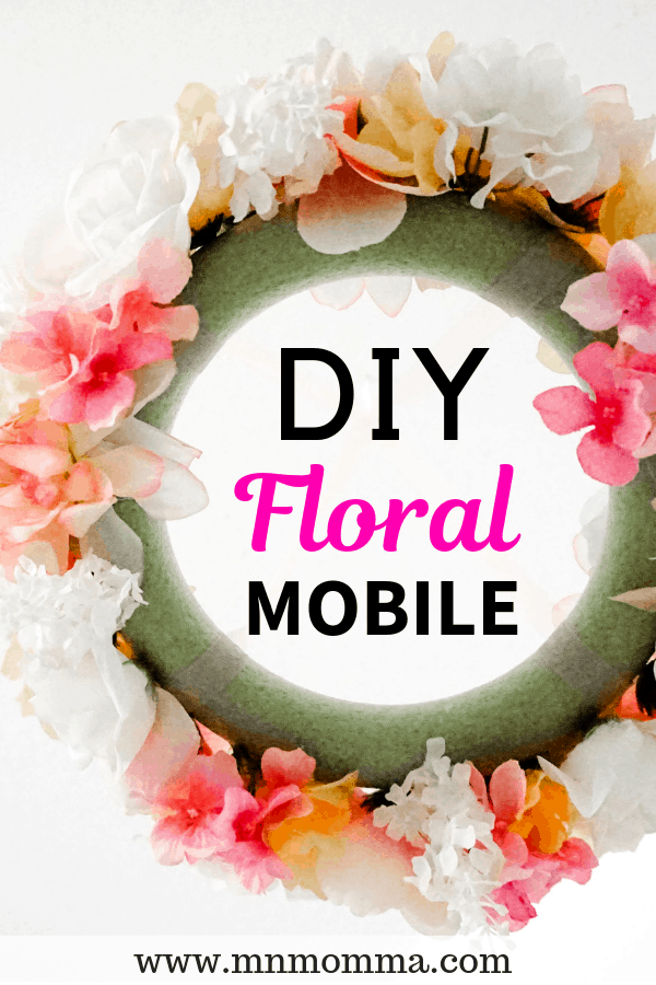 DIY floral mobile for nursery