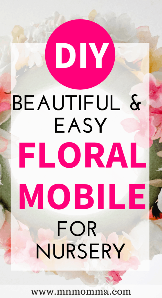 DIY floral mobile for nursery
