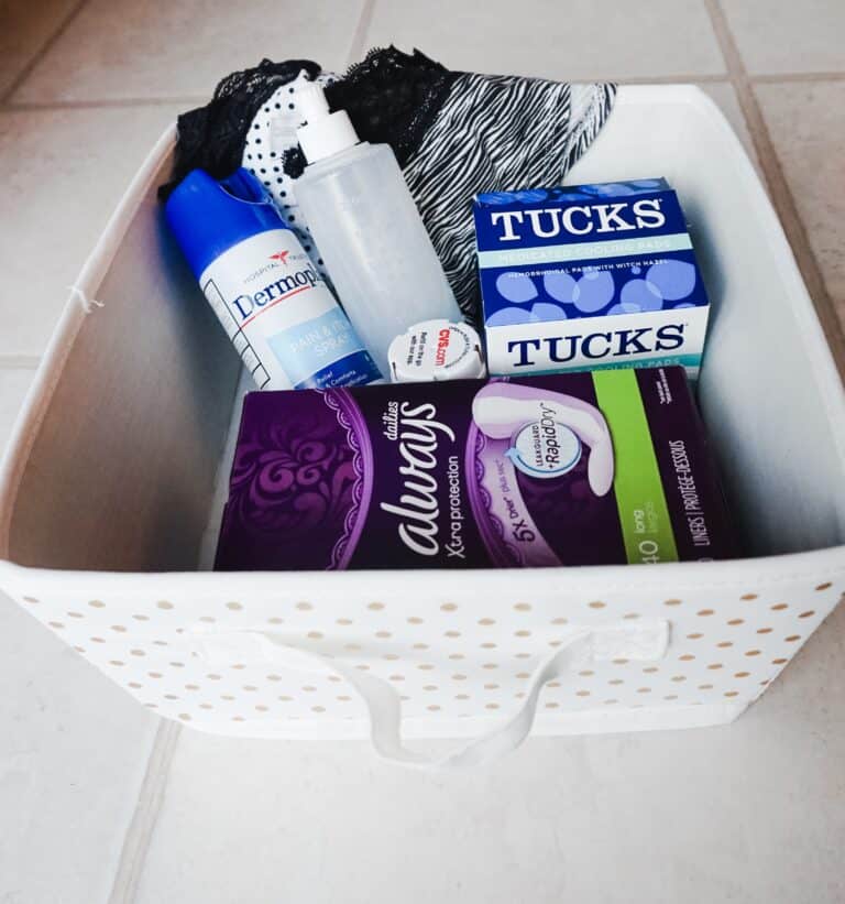 Easy, Postpartum Basket You Can Make at Home Be Ready for Baby's Big Arrival! Minnesota Momma