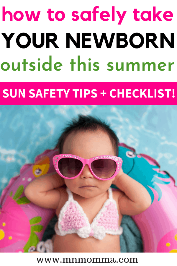 How to take your Newborn outside in the summer - best tips