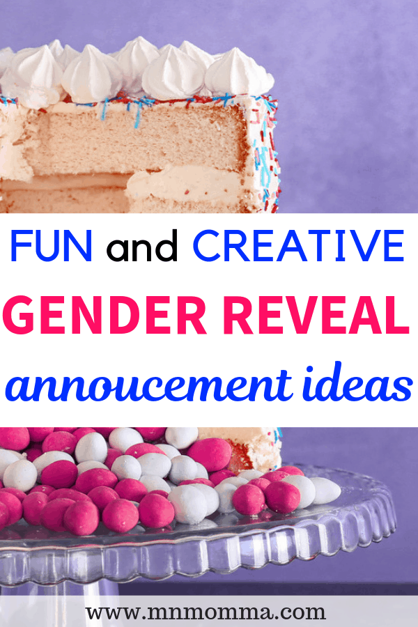 gender reveal announcement ideas