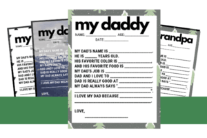 FREE All About My Dad - Father's Day Interview Printable - Minnesota Momma