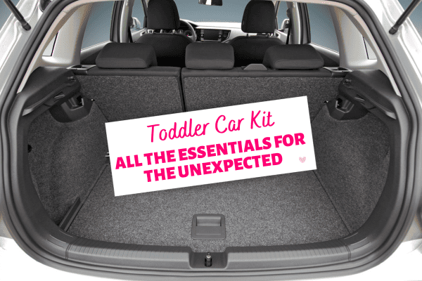 toddler car kit essentials for potty accidents, and messes on the go