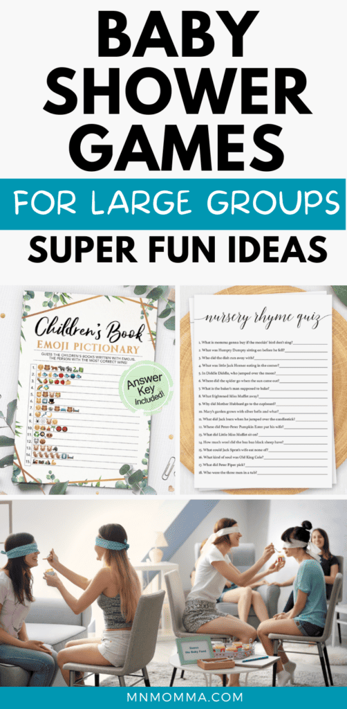 baby shower games for large groups