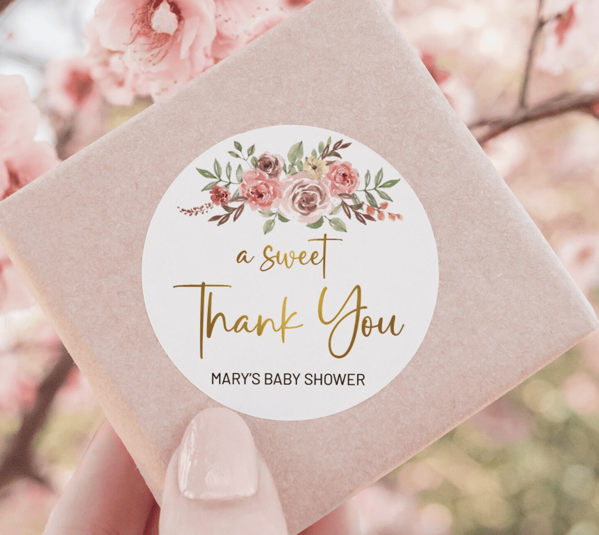 Baby Shower Thank You Stickers Baby Shower Favor Label - Etsy