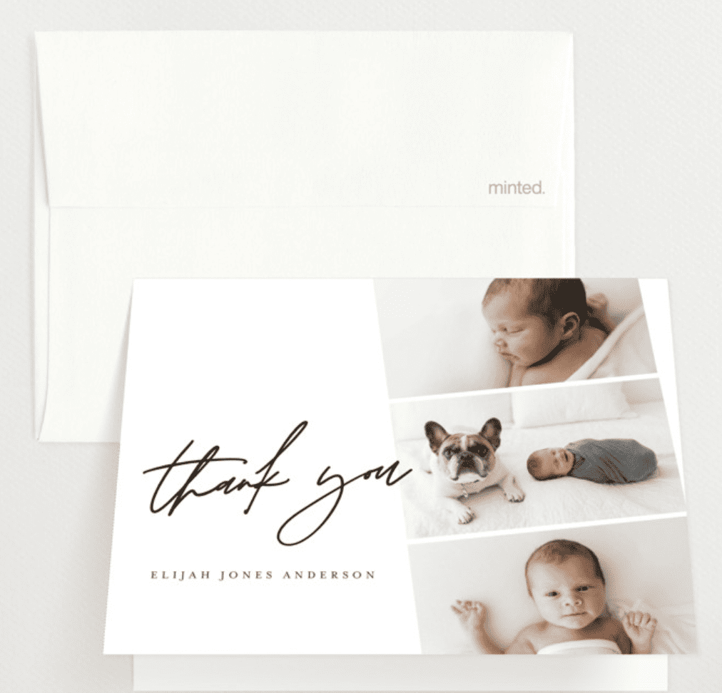 Thank You Modern Photo Strip Card