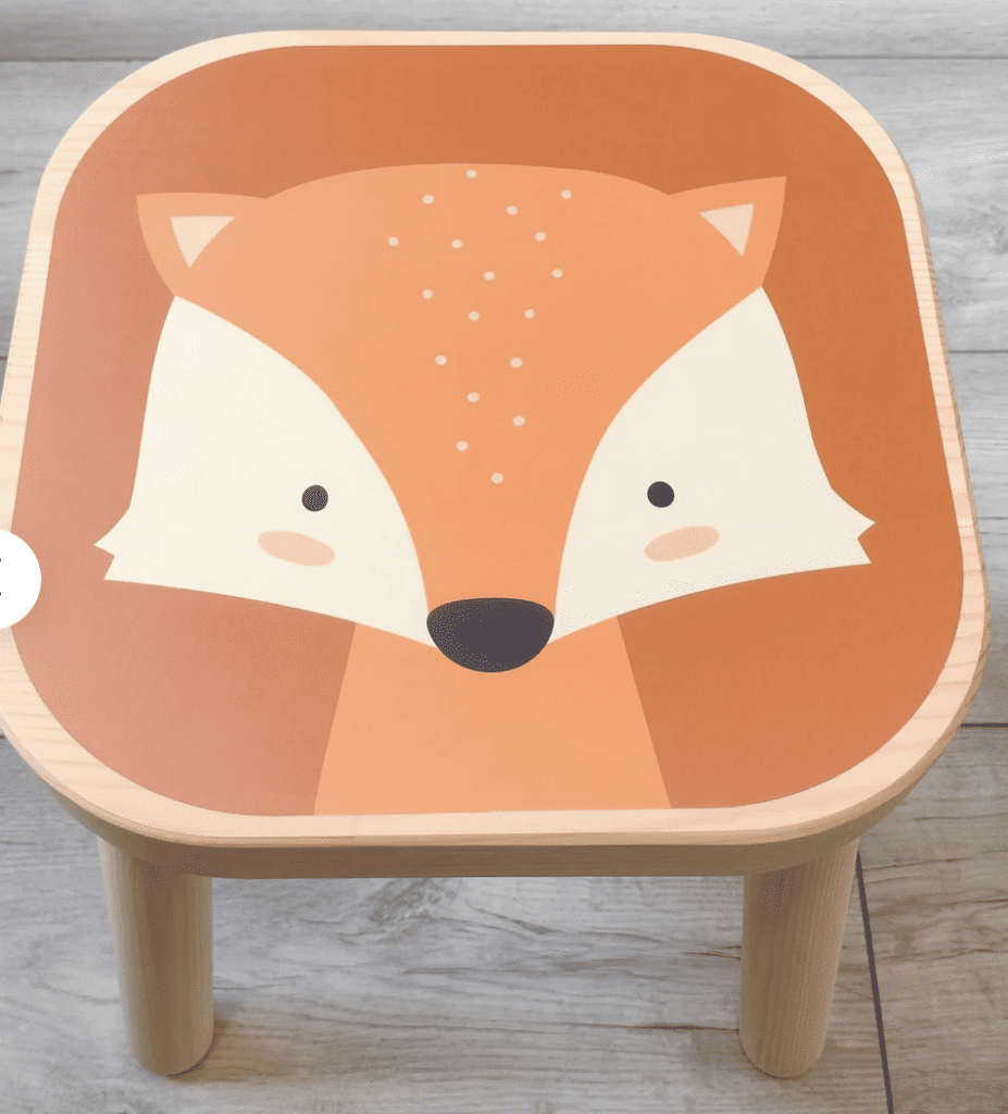 nursery ideas from ikea - woodland stool for kids and toddlers and babies