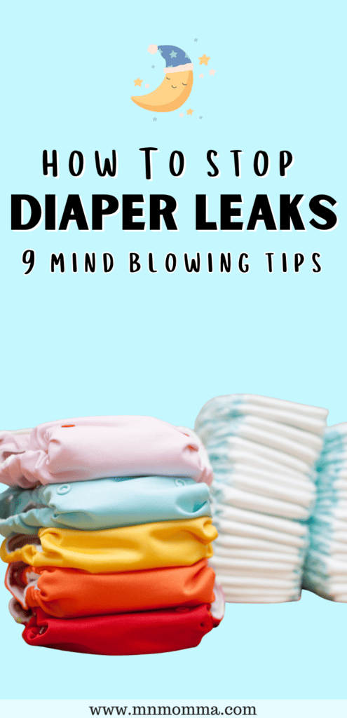 how to stop diaper leaks - 9 mind blowing tips with image of cloth and disposable diapers