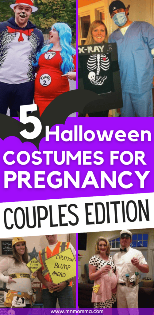 cute halloween costumes for pregnancy: couples costumes