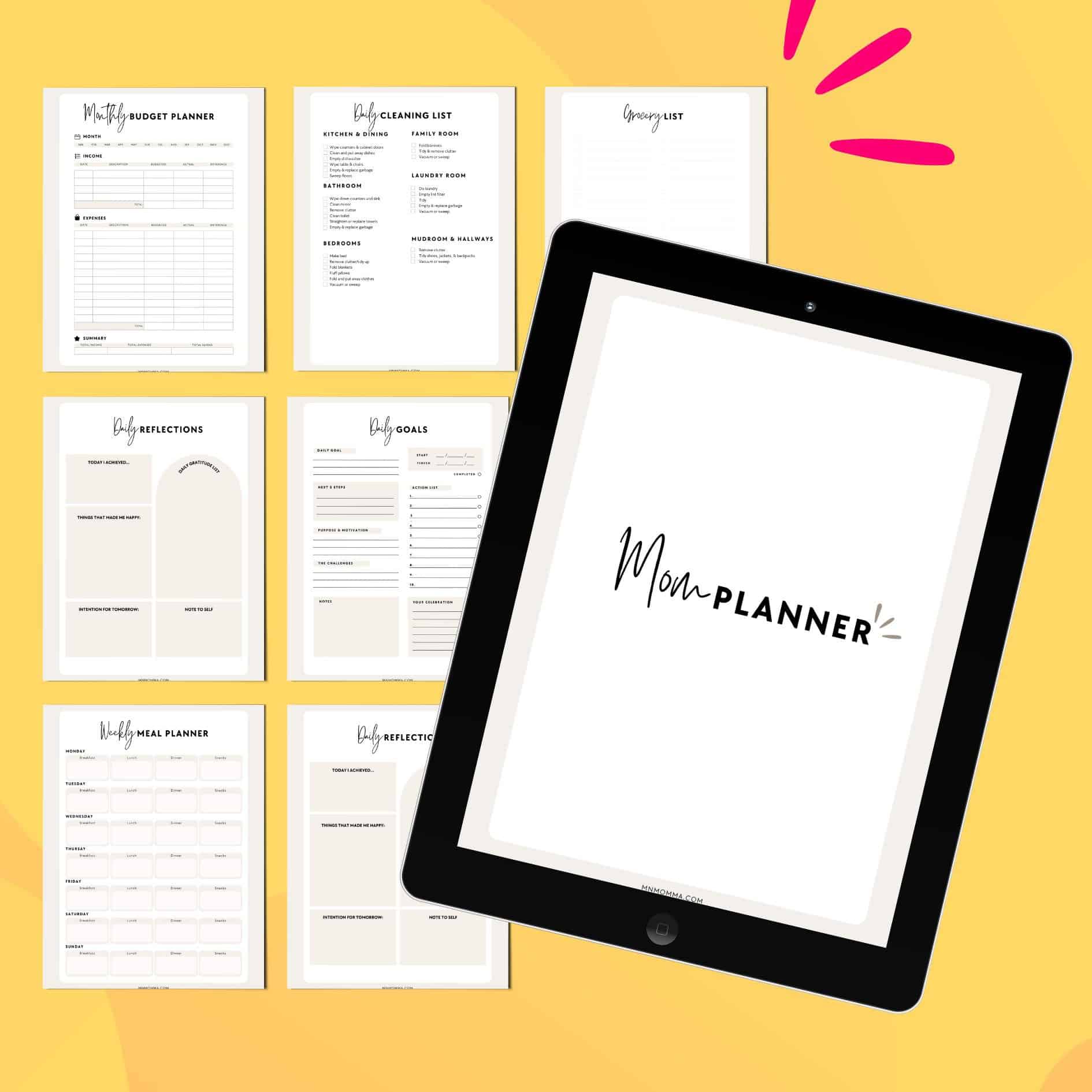 Free Printable Mom Planner (Daily Tips for Busy Moms) - Minnesota Momma