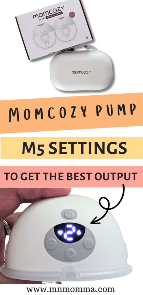 momcozy m5 wearable pump settings