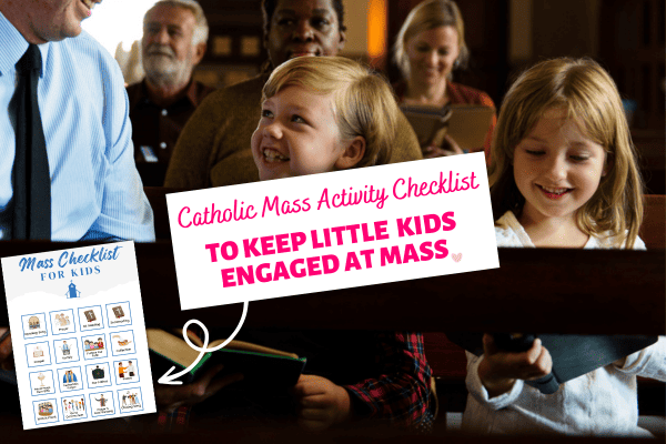 catholic mass activity checklist for kids
