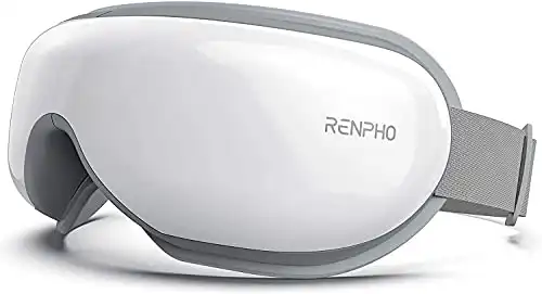 RENPHO Eyeris 1 Eye Massager with Heat, Heated Eye Mask with Bluetooth Music for Migraine, Face Massager to Relax, Eye Care Device for Eye Strain, Migraine Relief, Eye Bags, Dry Eyes, Birthday Gifts