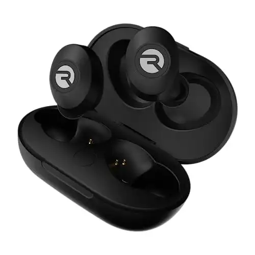 Raycon The Everyday Bluetooth Wireless Earbuds with Microphone- Stereo Sound in-Ear Bluetooth Headset True Wireless Earbuds 32 Hours Playtime (Matte Black)