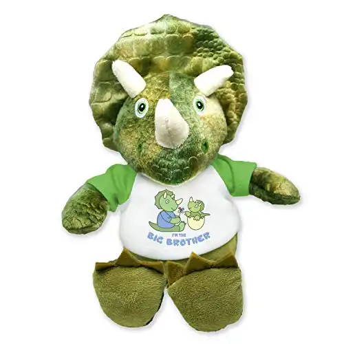 Big Brother Green Triceratops Plush