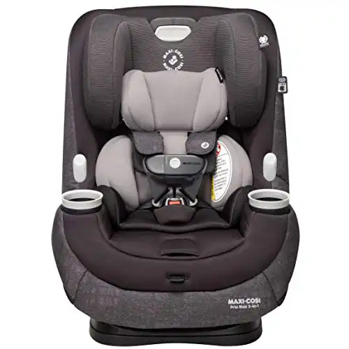 Maxi-Cosi Pria Max All-in-One Convertible Car Seat, rear-facing, from 4-40 pounds; forward-facing to 65 pounds; and up to 100 pounds in booster mode, Nomad Black