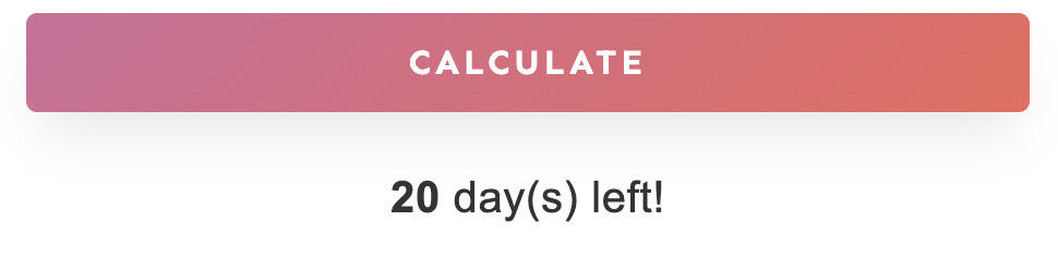 days left of school