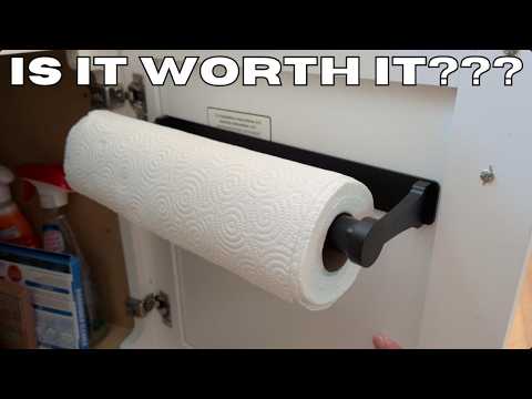 Is This Paper Towel Holder Under Cabinet? Aluminum Alloy Wall Mount with Adhesive