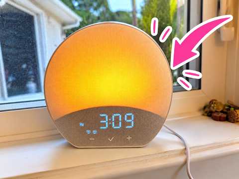 Wake Up Happy with the Glocusent Sunrise Alarm Clock & Sound Machine for Kids