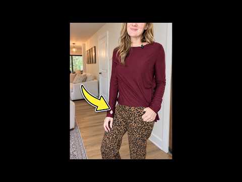 Vetinee Leopard Print Wide-Leg Jeans Try-On for Concerts
